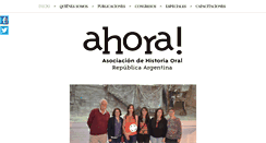 Desktop Screenshot of historiaoralargentina.org